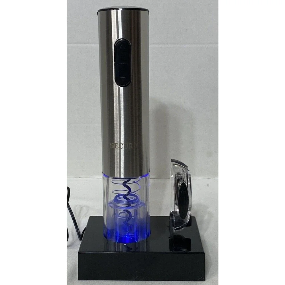 Secura Electric Wine Opener Automatic Electric Wine Bottle Corkscrew With Stand